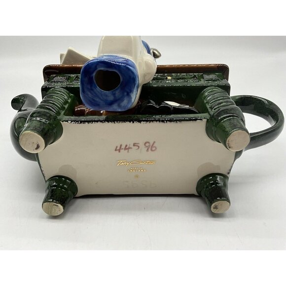 Tony Carter Golf Themed Collectible Teapot Hand Painted Home Decor Teapots READ - Picture 16 of 16